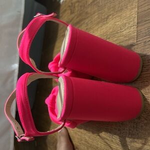 hot pink high heels